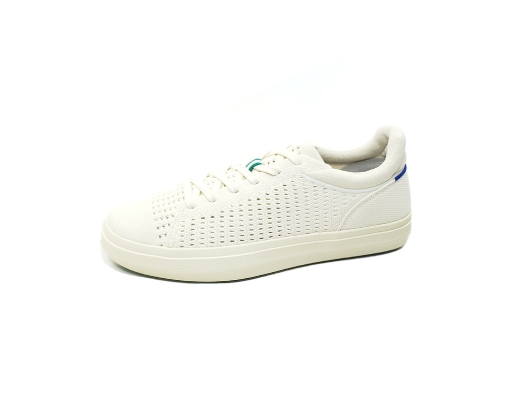Rothy’s RS02 Womens Knit Sneakers Courtside Lace Up Beige Size 10